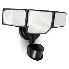 B0d982t2lz Lutec 80w 9000lm Led Security Light Motion Sensor Outdoor 4 Head Floodlight Blac