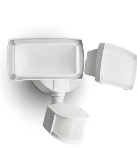 7635401053 Lutec Lighting 35k Lumen Led Light Motion Activated Dual-head Outdoor Security Floodlight