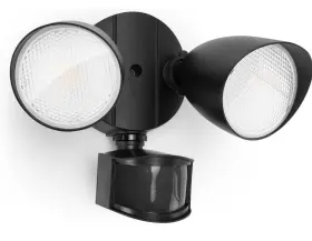 Tynbdgjpl-004 Lutec 32w 2500 Lumen Led Security Lights Motion Sensor Light Dual-head Black