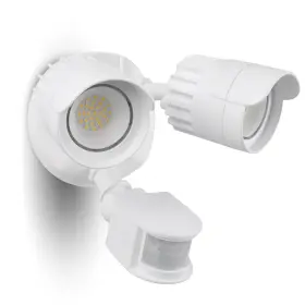 2950h-pir-am-w Luxfly Led Motion Sensor Outdoor Lights 34w 3500lm 5000k 1 Pack White
