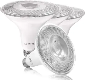 Lr31618 Luxrite 4 Pack Par38 Led Outdoor Flood Light Bulbs 120w Equivalent 1250 Lumen