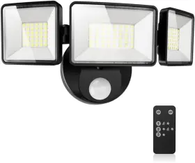 Magaguvu 445040650656 7500lm Led Security Light Motion Sensor Outdoor Lights Adjustable 3 Head Hardwi