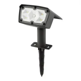 Ms5601055616010 Mainstays Solar Powered Black Color Lock Led Landscape Spotlight 100 Lumens