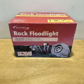 1303-3501-80 Malibu Rock Floodlight Outdoor Landscape Polyresin Lighting Fixture