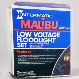 Lv1076t Malibu Nos Vintage Low Voltage Floodlight Landscape 6 Light Set New
