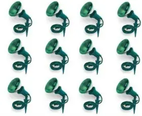 05706me Master Electrician 12 Ea 18/2 Green Outdoor Floodlight Spotlight Holders