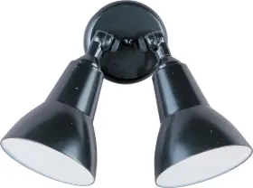 92008bk Maxim 92008 Black Essentials 2-light Dual Head Flood Light