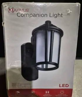 Spl08-07a1n4-bkt-k1 Maximus New Smart Security Camera Less Companion Light Outdoor Wall Lantern Nib