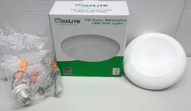 Dl6079cswh Maxlite 767627917837 103864 7 Watt Led 6 Inch Flush Mount Disc Light 2700k/3000k/4000