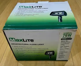 76681 Maxlite 767627956904 76w Architectural Flood Light 8060 Lumens 120/277v
