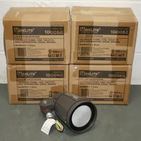 Bf12audw30b Maxlite 5 Led Bullet Flood Lights 100-277v 12w 3000k Bronze