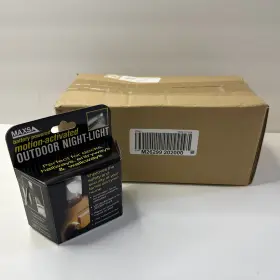 40342 Maxsa - Outdoor Night Light Battery Powered Motion Activated Lot Of 6 New