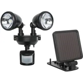 44215 Maxsa - Solar-powered Dual Head Led Security Spotlight Black