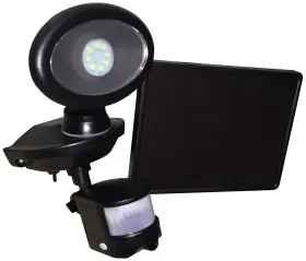 44643-cam-bk Maxsa Innovations 10 Inch High Black Solar Led Security Camera And Spot Light