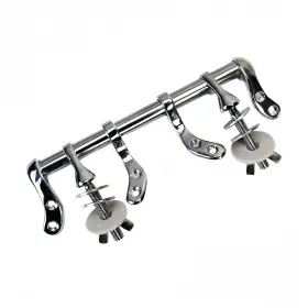Mfh01 Meaferks Toilet Seat Hinges Resistant Chrome Finish Fixed 140mm Standard Toilets Hol