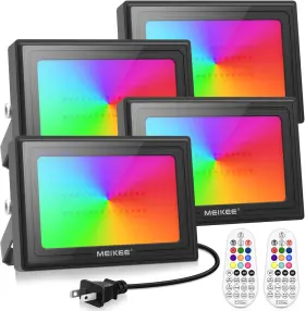 Meikee 313056088053 35w Rgbw Led Flood Lights 3500lm Rgb Color Changing Security