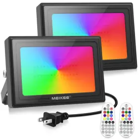 Rflb060 Meikee 60w Rgb Led Flood Lights Outdoor 6000lm Dimmable Color Changing
