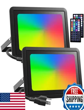B0c2yd3288 Meloght Led Flood Light Outdoor 600w Equiv 60w Rgb Color Changing