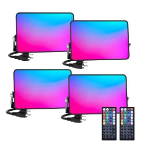 Mefli20 Meloght Led Flood Light 400w Equiv 40w Rgb Outdoor Color Changing Stage Floodlights