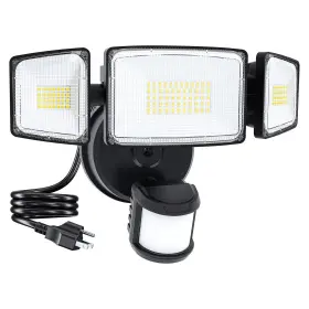 Meslb75dw Meloght 75w Motion Sensor Outdoor Lights Plug In Led Flood Dusk To Da