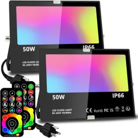 500w Melpo 313110889855 Led Flood Light Equivalent Rgbw Outdoor Lights Colored Floodligh