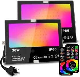 Mefa02fl1501 Melpo 30w Led Flood Light Outdoor 300w Equivalent Color Changing Rgb Lights