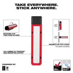 Milwaukee 445009246258 300 Lumens Led Magnetic Flood Light