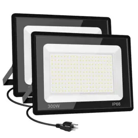 2000w Mingyaoxin 683132209000 2 Pack 300w Led Flood Light Outdoor Equivalent 36000lm 6000k Daylight