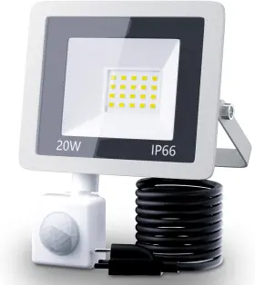 Miwat 313031151116 20w Plug In Led Motion Sensor Flood Light Pir Induction Lamp Dusk To Daw