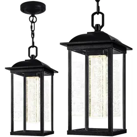 Hl003 Mo&ok 10 Hight Black Led Outdoor Pendant Lights-aluminum Waterproof Exterior Hang