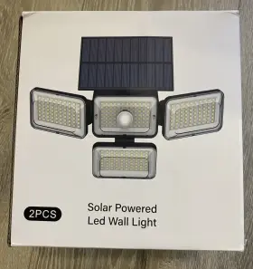 Tbd-16 Mokot Solar Led Motion Sensor Outdoor Wall Flood Light 2pcs Black