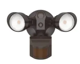 72568a Morris Motion Activated 2-head Led 5000k Security Light - Bronze
