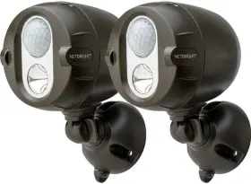 Mr. Beams 815995020588 Wireless Motion 200 Lumen Led Networked Spotlights Brown 2-pack