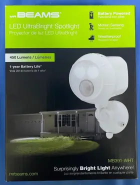 Mb391-wht Mr. Beams Led Ultra Bright Spotlight White
