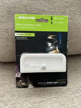 Mb700-wht Mr. Beams Mb710 15 Lumen Led Wireless Battery Powered Motion Sensing Nightlight