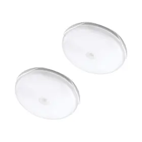 Mb800-wht-02-06 Mr Beams Indoor Battery Powered Motion Activated 30 Lumen Led Puck Light White 2-pack