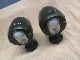 Mr. Beams Mbn350 New Mr. Netbright Motion Activated Spotlights 2-pk Black No Box