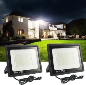 Muclud 726084048713 Luz De Trabajo Led 50w Luces Para Garaje Taller Sitio 2 Pcs