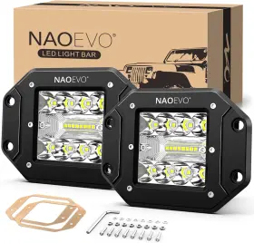 Naoevo 445047351310 5 Inch Flush Mount Led Pods Lights 40w 4000lm Spot Flood Combo Light