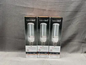 Ex39 Naturaled 844366045189 Lot Of 3 - 27w Led Hid Light Retrofit Lamp 5000k #ex39