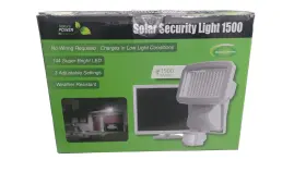 22266 Nature Power Outdoor Solar Motion Activated Security Light In White