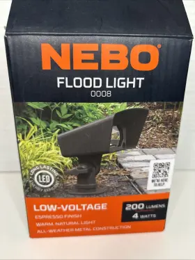 0008 Nebo 645397939474 Flood Light Low Voltage 4 Watts Led