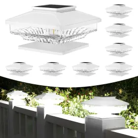 Pc-t-001 Newmessi 8 Pack Solar Post Lights Outdoor Powered Fence Cap High B