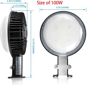 Ng-sp-100w120w Nglight 100w 120w Led Light Dusk To Dawn Photocell Yard Barn Security Area Etl