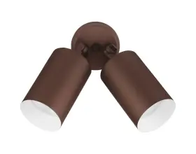 11728 Nicor Lighting 150w Bronze Double Cylinder Adjustable Security Flood Light 1