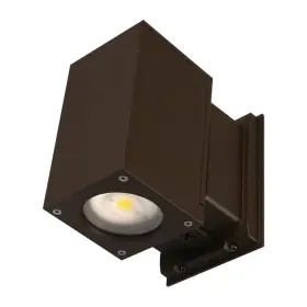 Owcq4d1022mv40bz Nicor Dorado 125-watt Equivalent Square Integrated Led Bronze Outdo Or Cylinder Wall