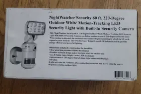 Night Watcher 600732837006 Nightwatcher Security Motion-tracking Led Light With Camera