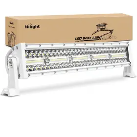 18070cw Nilight Marine Led Light Bar Navigation Lights 22 Inch White Spot Flood Combo
