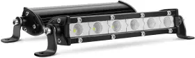 40008f-b Nilight 2pcs 7 Inch 18w Ultra-slim Single Row Flood Lights Clear