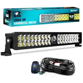 Fn49d-22c Nilight Led Light Bar 22 Inch 37led Dual Row Spot Flood Combo Night Vision Of